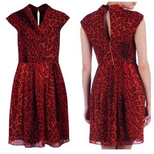 Red leopard print Ted Baker Dress
